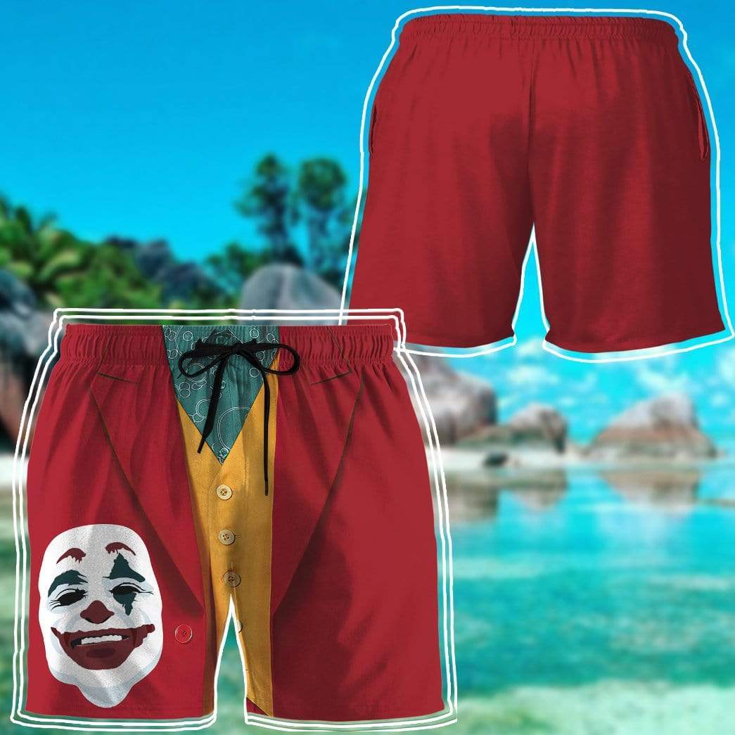 Gearhumans 3D Joker Suit Custom Beach Shorts Swim Trunks GL07077 Men Shorts