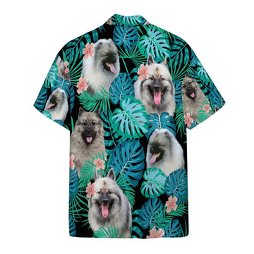 Gearhumans 3D Keeshond Dog Summer Custom Short Sleeve Shirt