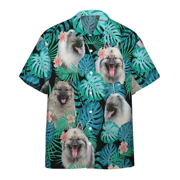 Gearhumans 3D Keeshond Dog Summer Custom Short Sleeve Shirt