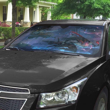 Gearhumans 3D Kin of Stained Blade Custom Auto Car Sunshade