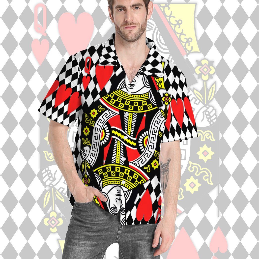 Gearhumans 3D King Of Heart Couple Custom Short Sleeve Shirt GS0507215 Hawai Shirt 
