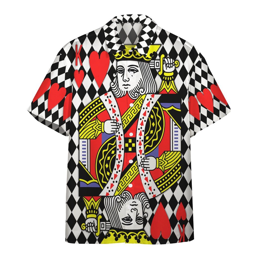 Gearhumans 3D King Of Heart Couple Custom Short Sleeve Shirt GS0507215 Hawai Shirt Hawai Shirt S 