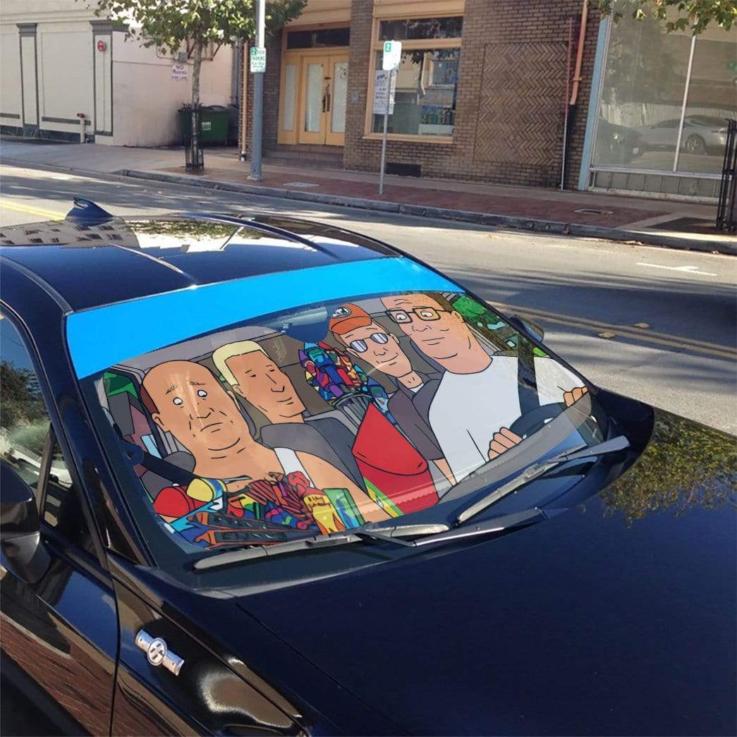 gearhumans 3D King Of Hill Custom Car Auto Sunshade GL030816 Auto Sunshade 