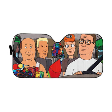 Gearhumans 3D King Of Hill Custom Car Auto Sunshade