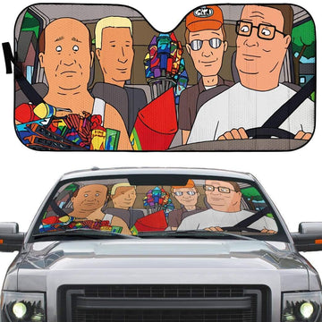 Gearhumans 3D King Of Hill Custom Car Auto Sunshade