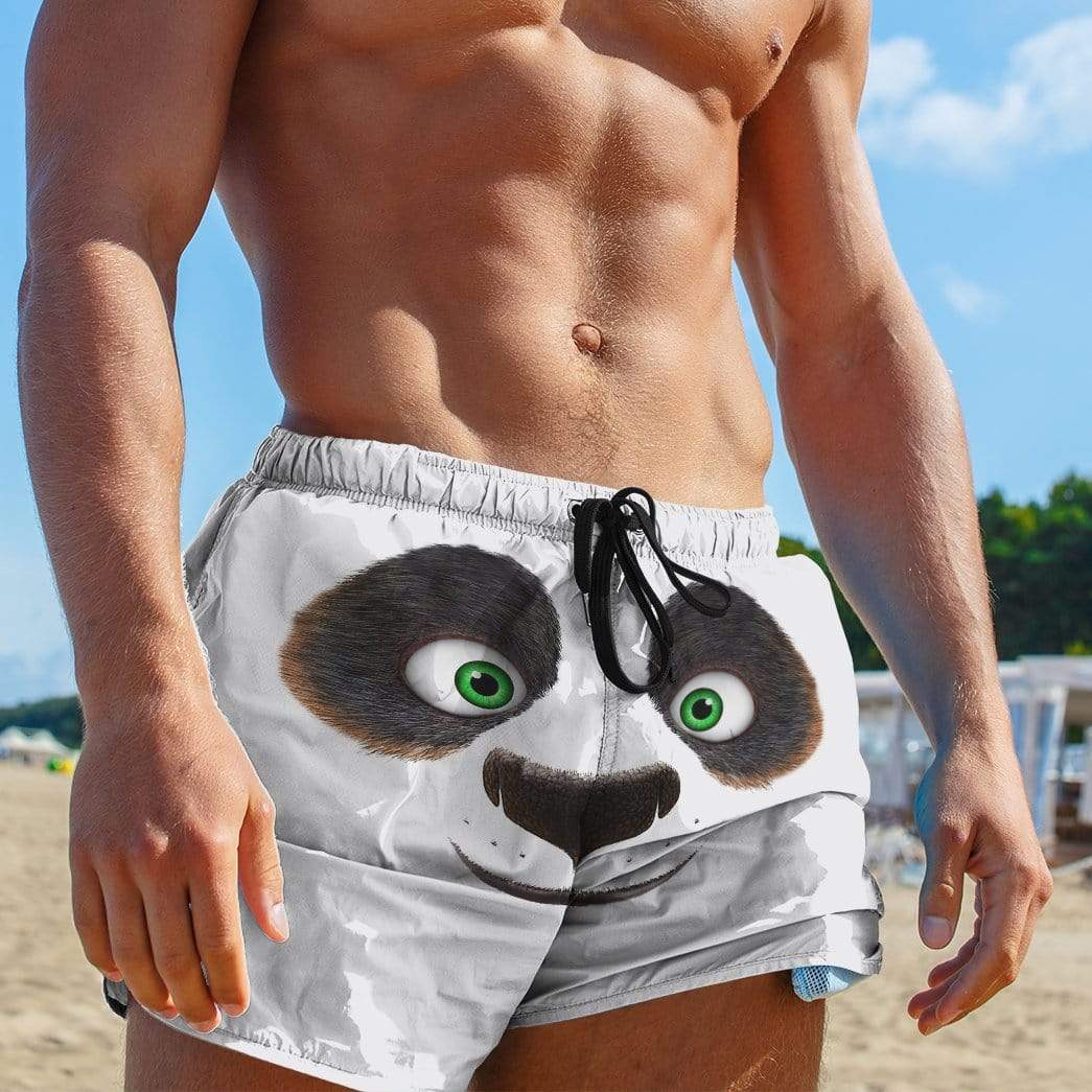 Gearhumans 3D Kungfu Panda Custom Beach Shorts Swim Trunks GV270718 Men Shorts