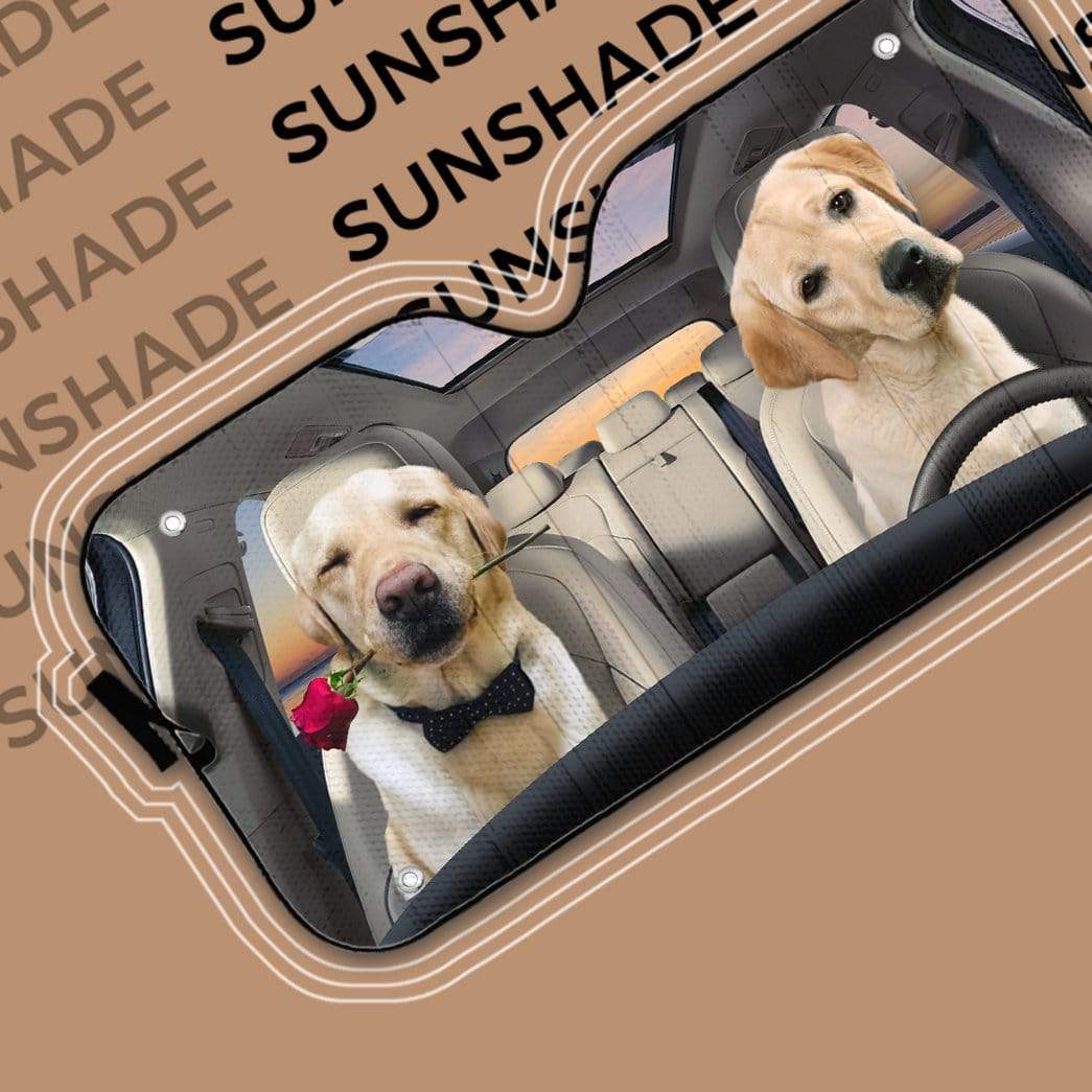 gearhumans 3D Labrador Retriever Custom Car Auto Sunshade GL21051 Auto Sunshade 