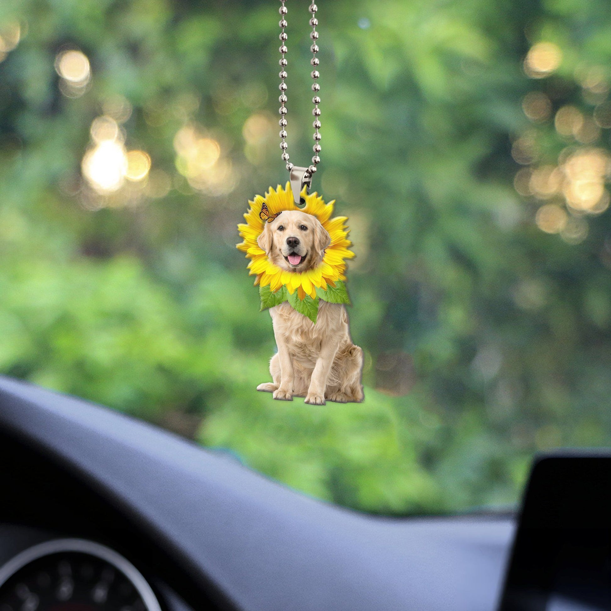 Gearhumans 3D Labrador Retriever Is My Sunshine Custom Car Hanging GO02062110 Car Hanging 