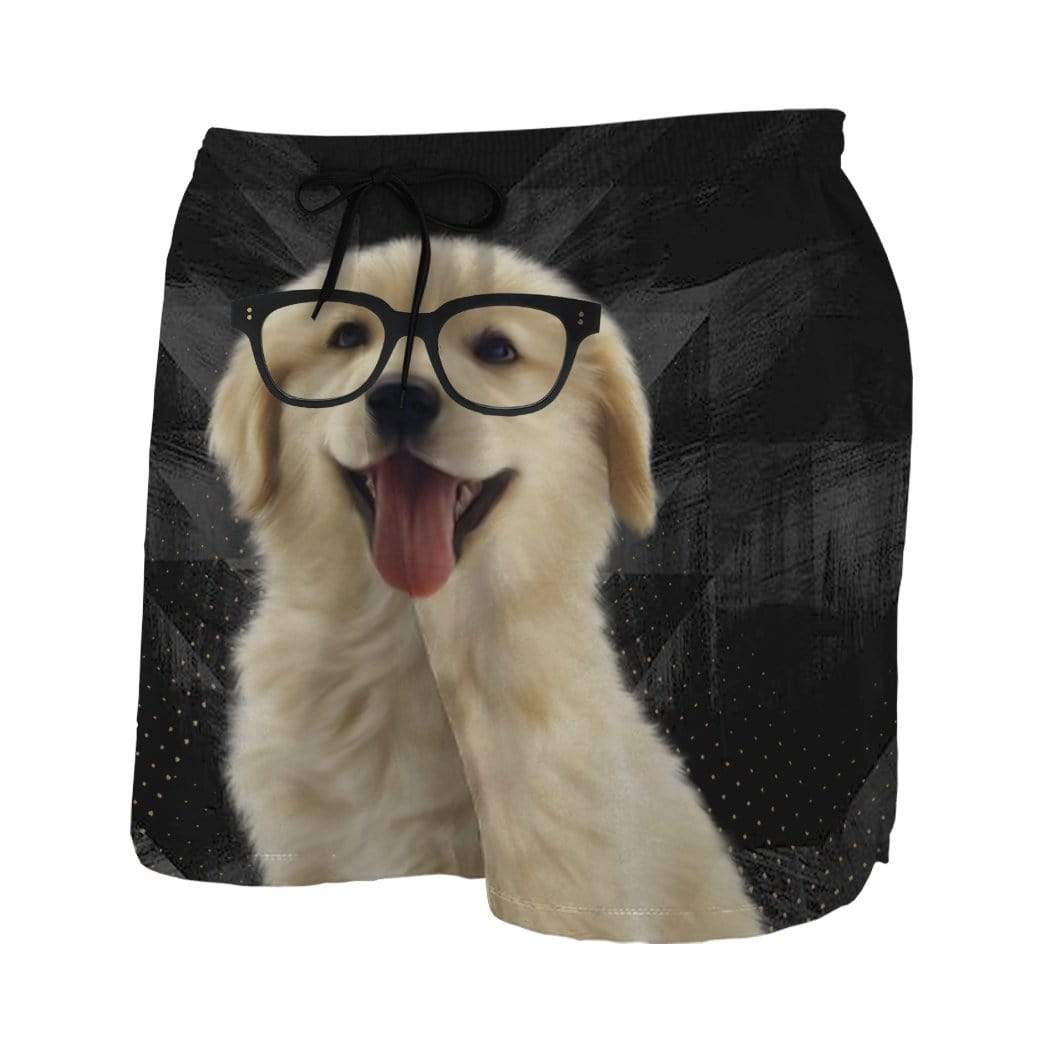 Gearhumans 3D Labrador Retriever Puppy Smile Custom Beach Shorts Swim Trunks GL08065 Men Shorts 