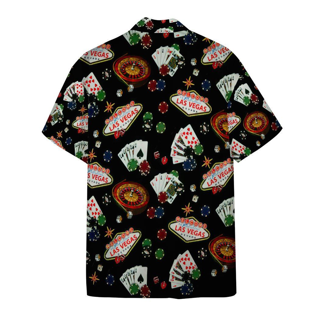 Gearhumans 3D Las Vegas Gambling Custom Hawaii Shirt GO17052114 Hawai Shirt 