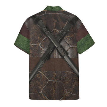 Gearhumans 3D Leonardo TMNT Leo Hawaii Shirt