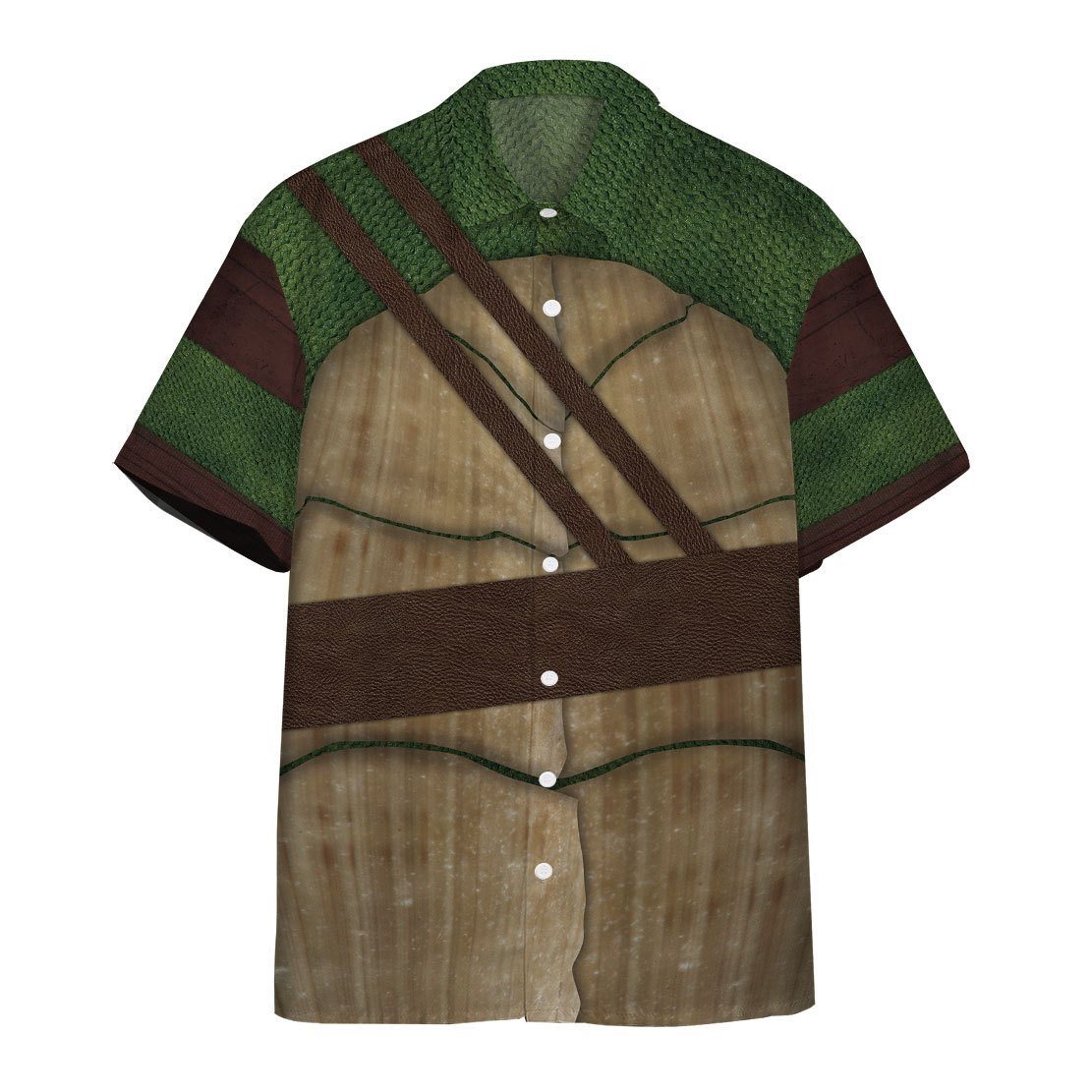 Gearhumans 3D Leonardo TMNT Leo Hawaii Shirt ZB260313 Hawai Shirt Short Sleeve Shirt S 
