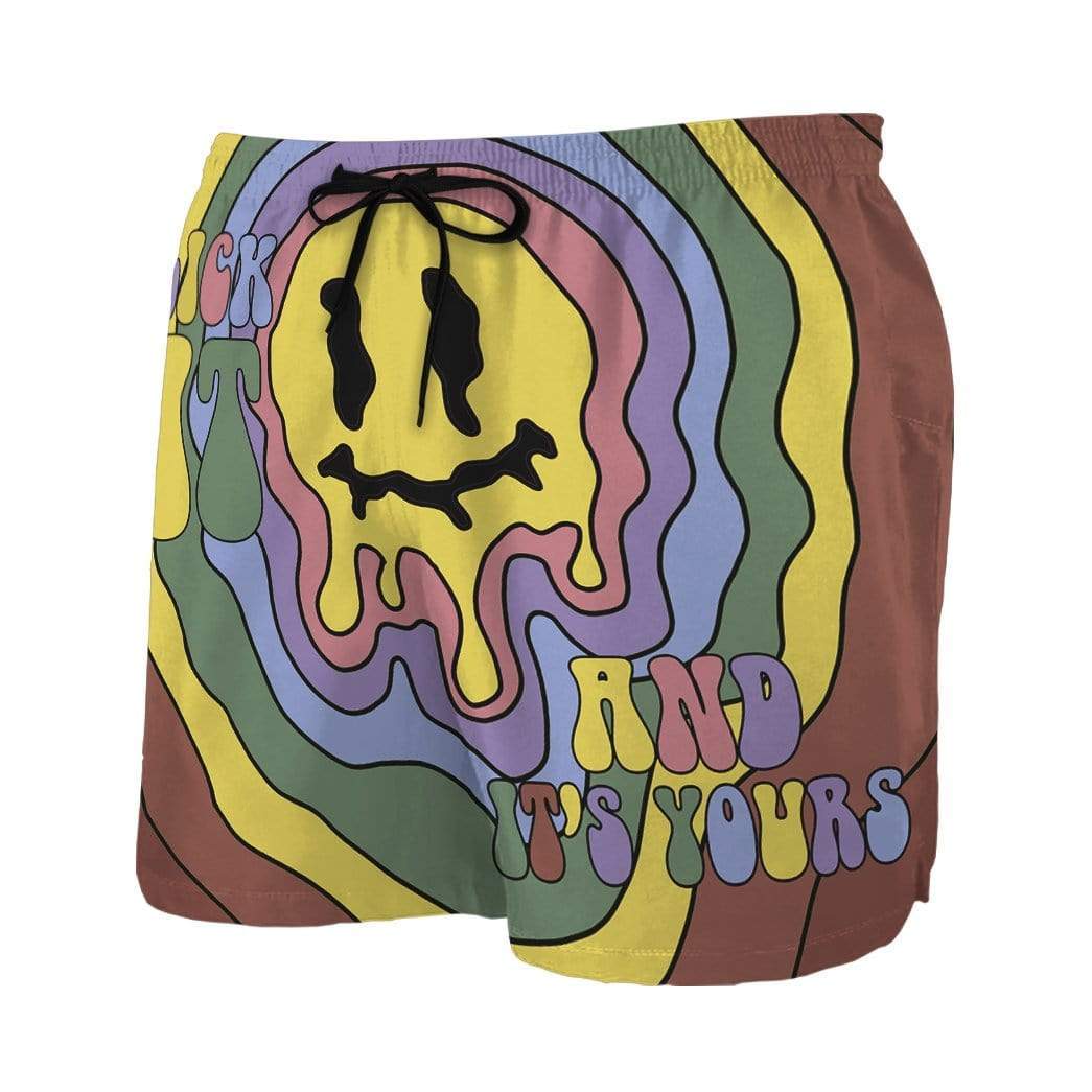 Gearhumans 3D Lick it and its yours Beach Shorts Swim Trunks GV030714 Men Shorts