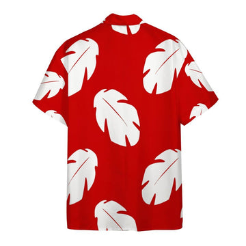 Gearhumans 3D Lilo Hawaiian Floral Leaves Custom Hwaii Shirt