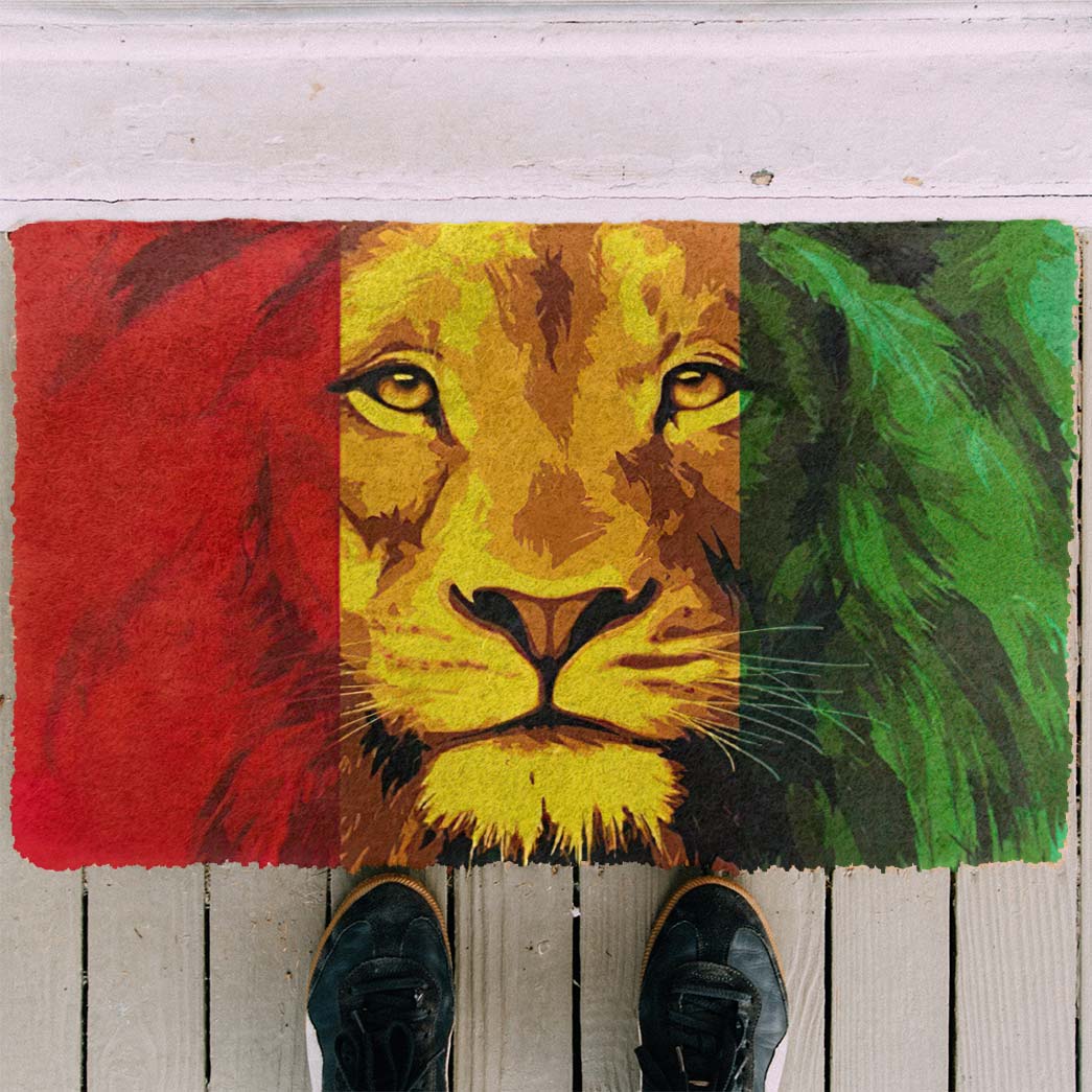 Gearhumans 3D Lion Reggae Custom Doormat GW1506216 Doormat 