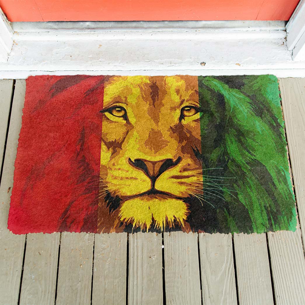 Gearhumans 3D Lion Reggae Custom Doormat GW1506216 Doormat 