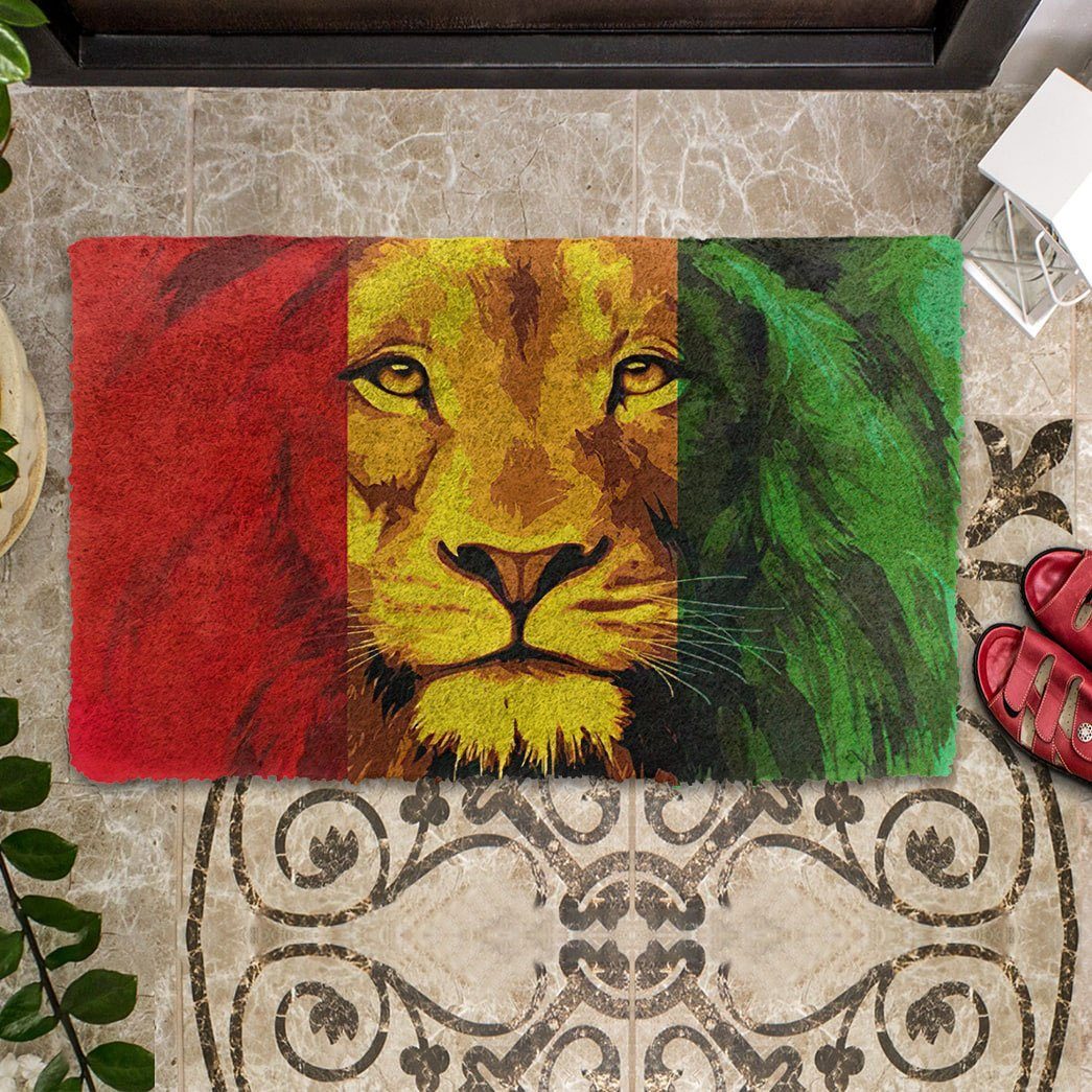 Gearhumans 3D Lion Reggae Custom Doormat GW1506216 Doormat 