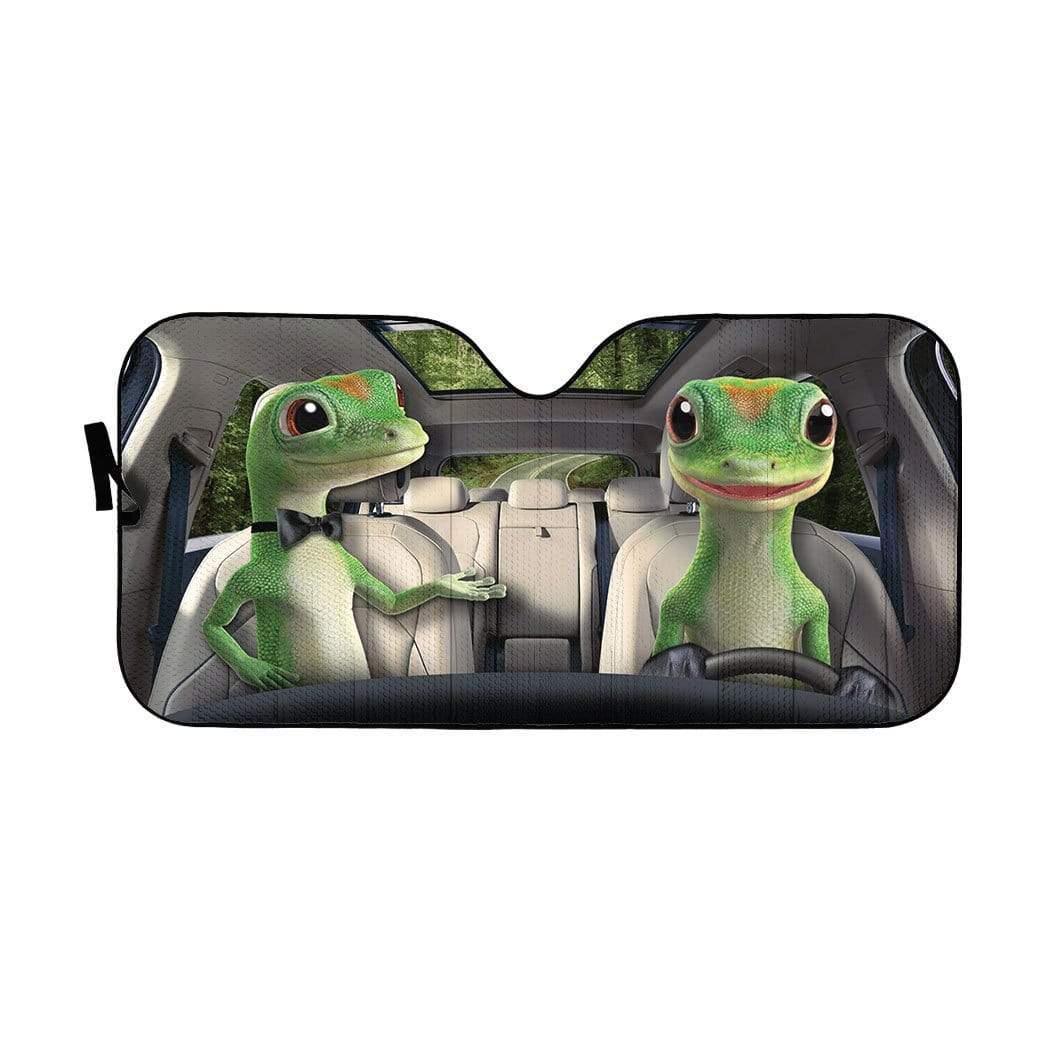 gearhumans 3D Lizard Custom Car Auto Sunshade GS30073 Auto Sunshade 57''x27.5'' 