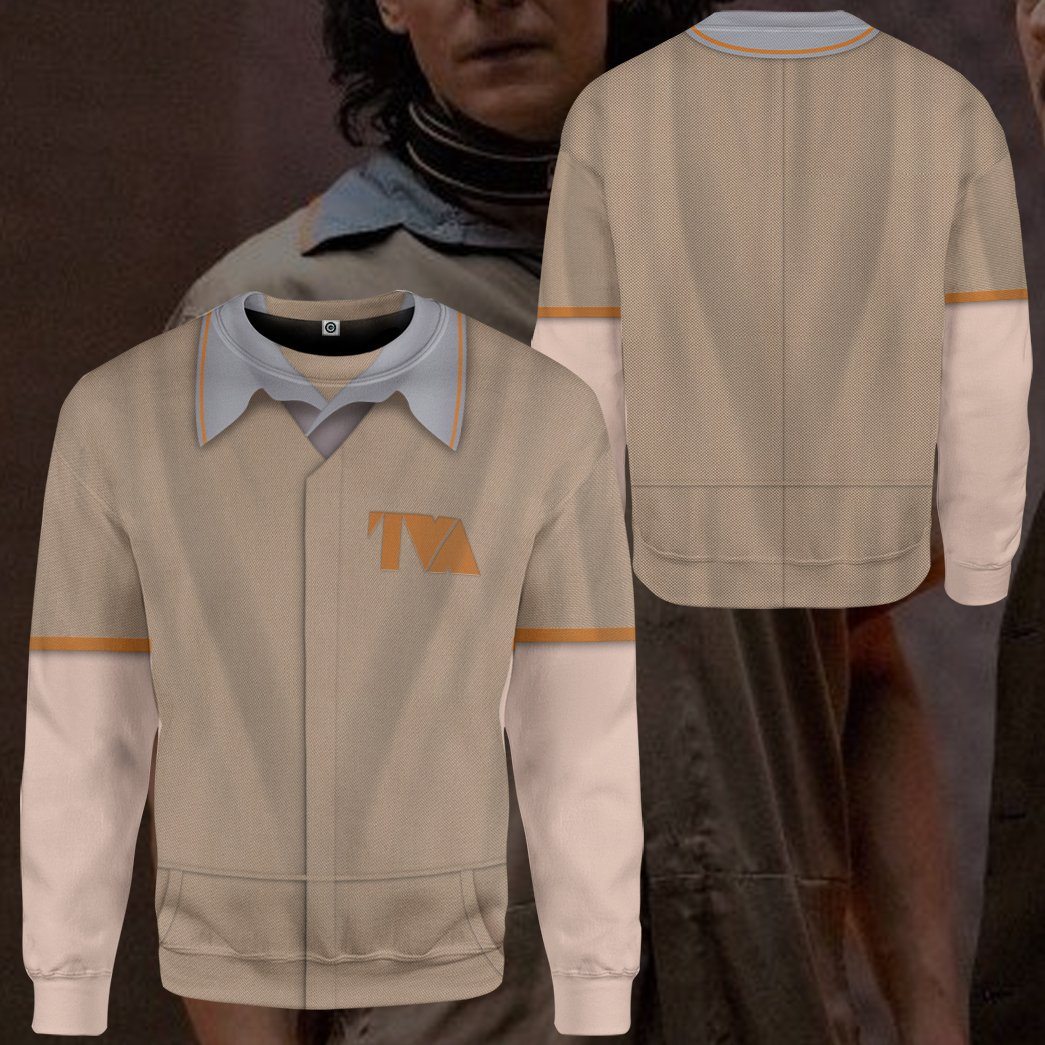 Gearhumans 3D Loki TVA Prisoner Outfit Custom Tshirt Hoodie Apparel GW1406216 3D Apparel 