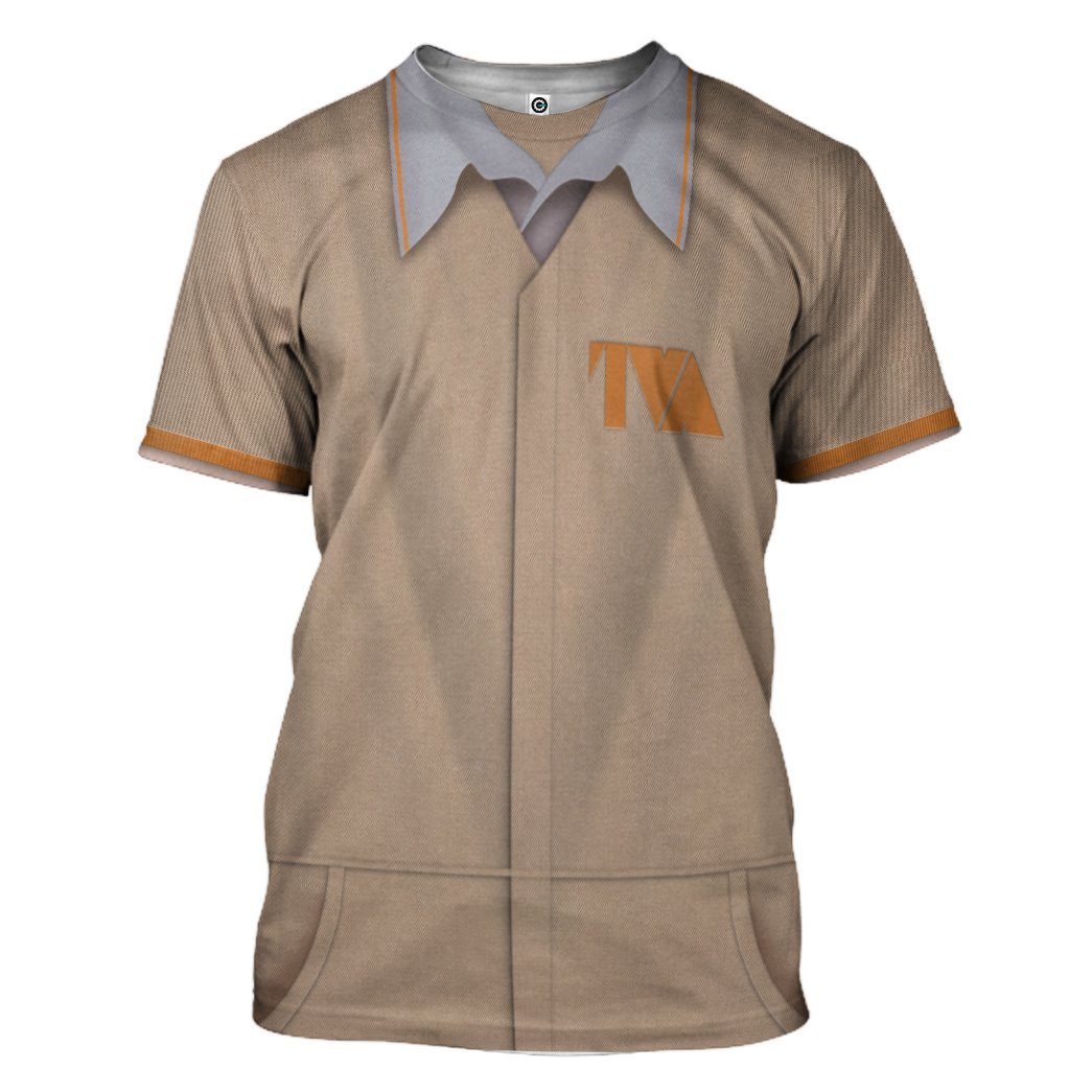 Gearhumans 3D Loki TVA Prisoner Outfit Custom Tshirt Hoodie Apparel GW1406216 3D Apparel T-Shirt S 