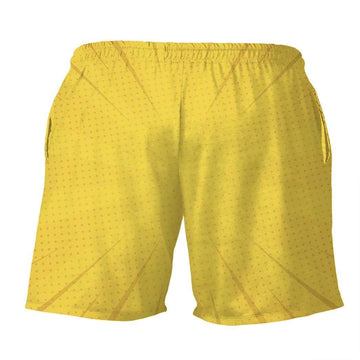 Gearhumans 3D Look at my banana Beach Shorts Swim Trunks