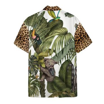 Gearhumans 3D Magical Jungle With Leopard Skin Hawaii Shirt