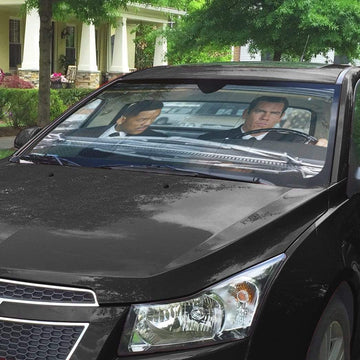 Gearhumans 3D Men In Black Custom Car Auto Sunshade