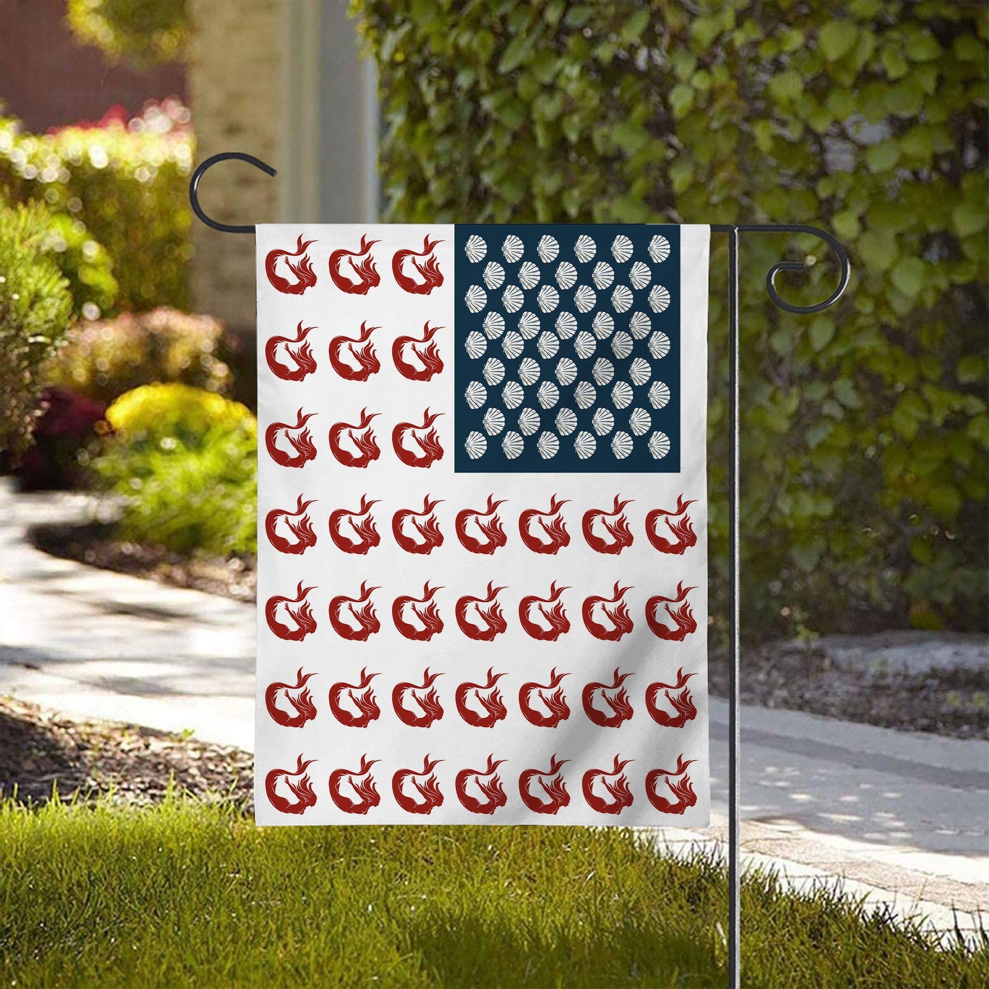 Gearhumans 3D Mermaid American Flag Custom Flag GW2106211 House Flag 