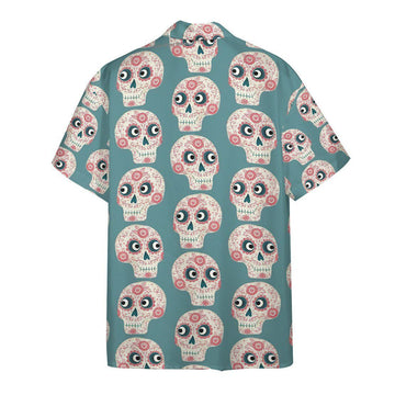 Gearhumans 3D Mexican Skull Hawaii Shirt