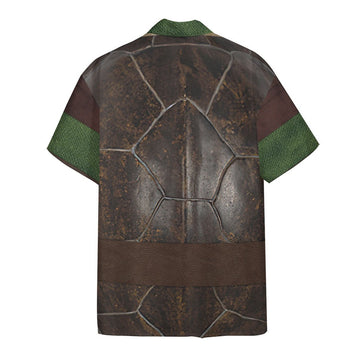 Gearhumans 3D Michelangelo TMNT Mike Mikey Hawaii Shirt