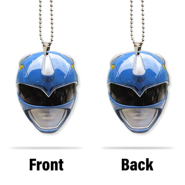 Gearhumans 3D Mighty Morphin Blue Power Ranger Helmet Custom Car Hanging
