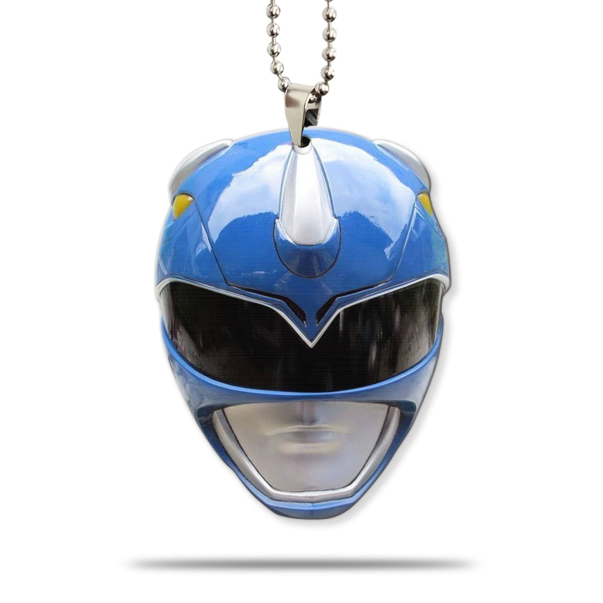 Gearhumans 3D Mighty Morphin Blue Power Ranger Helmet Custom Car Hanging