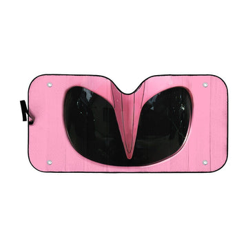 Gearhumans 3D Mighty Morphin Pink Power Ranger Helmet Custom Car Auto Sunshade