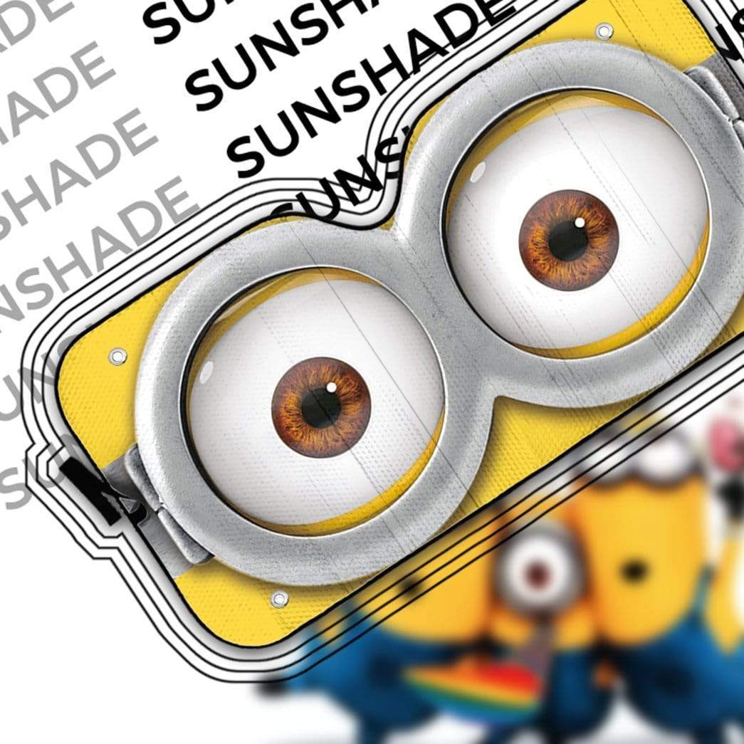 gearhumans 3D Minions Glass Custom SunShade GN060710 Auto Sunshade 