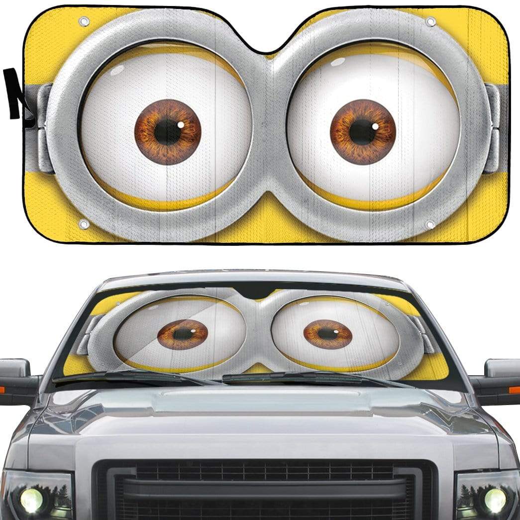 gearhumans 3D Minions Glass Custom SunShade GN060710 Auto Sunshade 