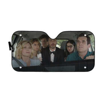 Gearhumans 3D Modern Family Jimmy Kimmel Custom Car Auto Sunshade