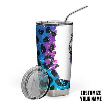 Gearhumans 3D Mom Life Tie Dye Custom Design Insulated Vacuum Tumbler