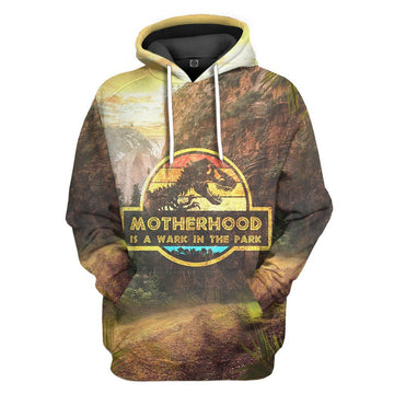 Gearhumans 3D Motherhood Like A Walk In The Park Mothers Day Gift Custom Tshirt Hoodie Apparel