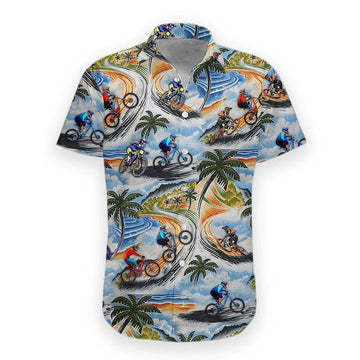Gearhumans 3D Mountain Biking Hawaii Shirt