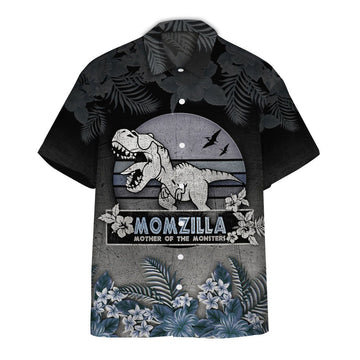 Gearhumans 3D Mozilla Mother of the monster Hawaii Shirt ZZ01041 Hawai Shirt Short Sleeve Shirt S 