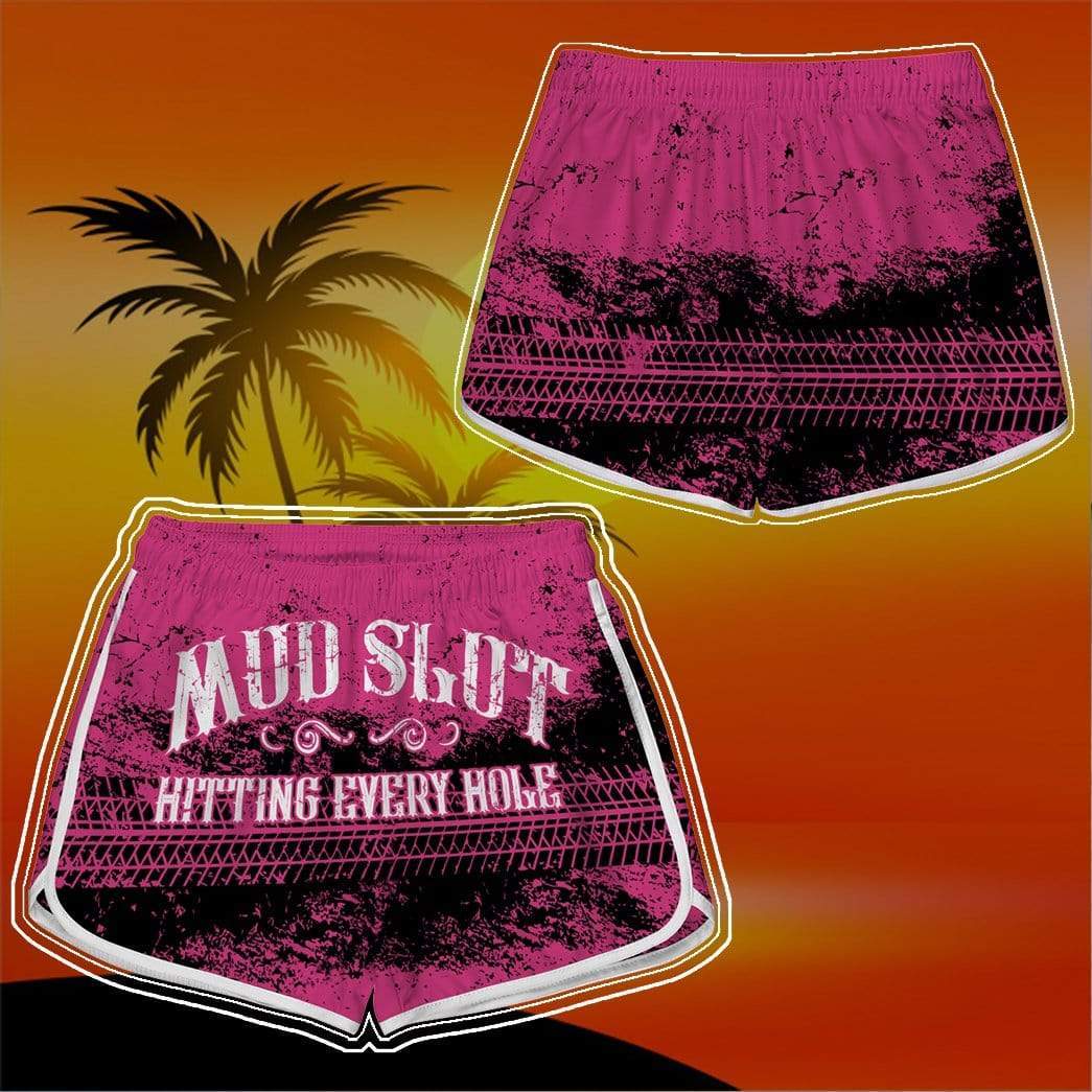 Gearhumans 3D Mud Slut Hitting Every Hole Custom Women Beach Shorts Swim Trunks GV270716 Women Shorts