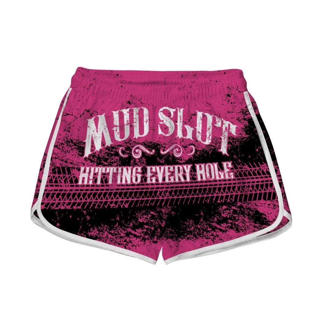Gearhumans 3D Mud Slut Hitting Every Hole Custom Women Beach Shorts Swim Trunks GV270716 Women Shorts Women Shorts XS