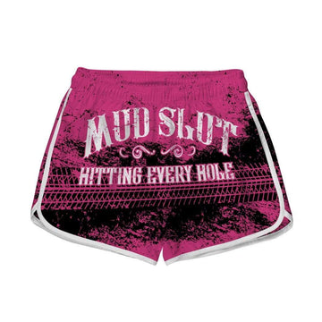 Gearhumans 3D Mud Slut Hitting Every Hole Custom Women Beach Shorts Swim Trunks GV270716 Women Shorts Women Shorts XS