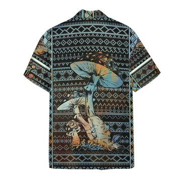 Gearhumans 3D Mushroom Hawaii Shirt