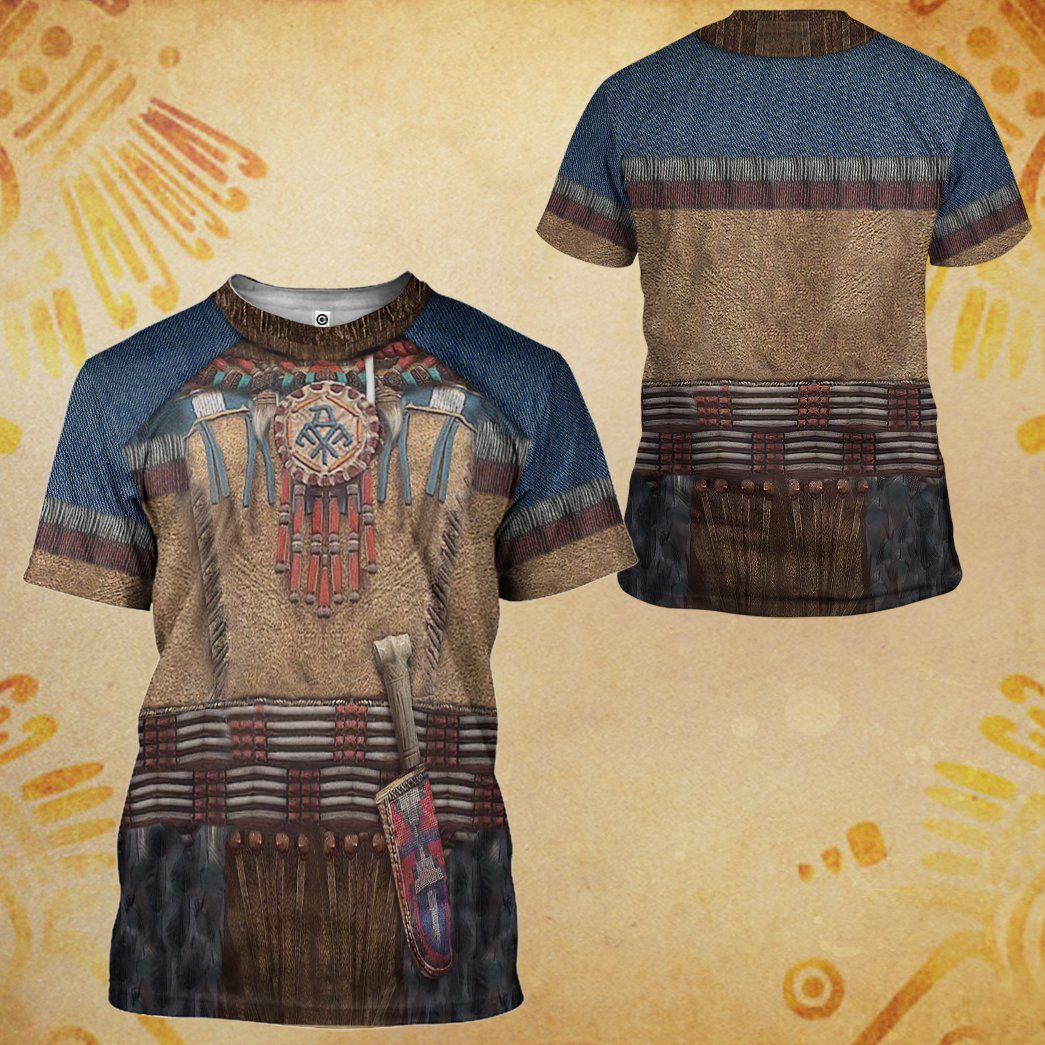 Gearhumans 3D Native America Tshirt Hoodie Apparel GB180327 3D Apparel 