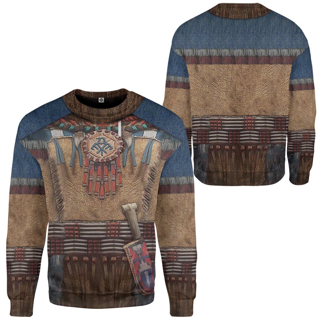 Gearhumans 3D Native America Tshirt Hoodie Apparel GB180327 3D Apparel 