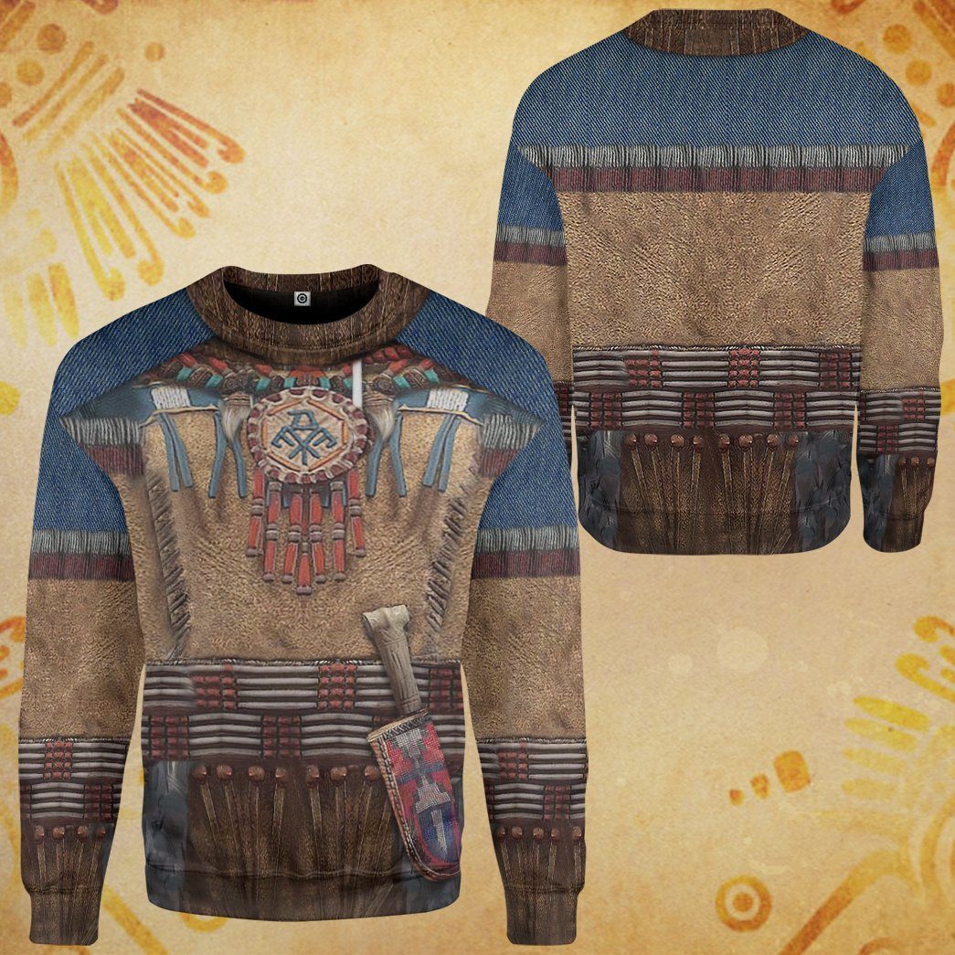 Gearhumans 3D Native America Tshirt Hoodie Apparel GB180327 3D Apparel 