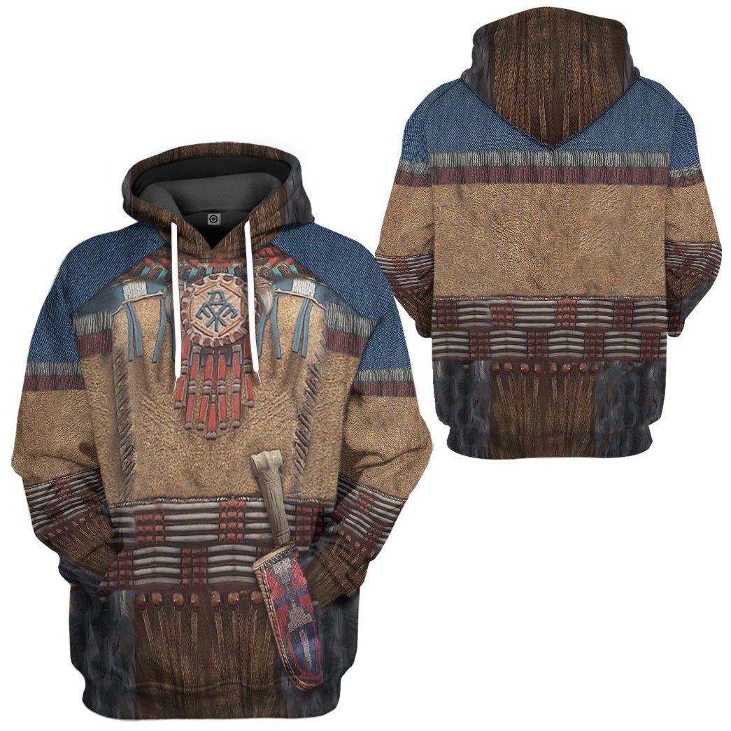 Gearhumans 3D Native America Tshirt Hoodie Apparel GB180327 3D Apparel 