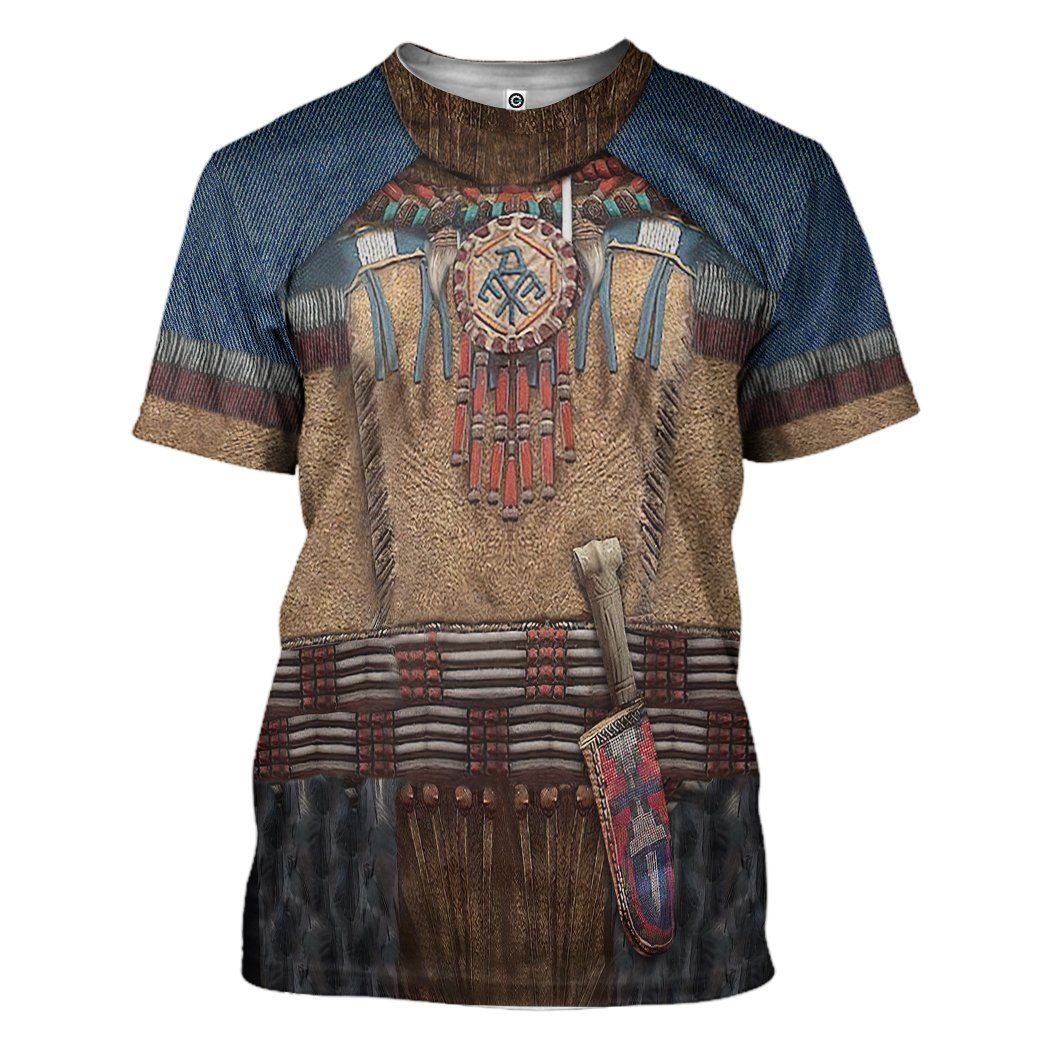 Gearhumans 3D Native America Tshirt Hoodie Apparel GB180327 3D Apparel T-Shirt S 