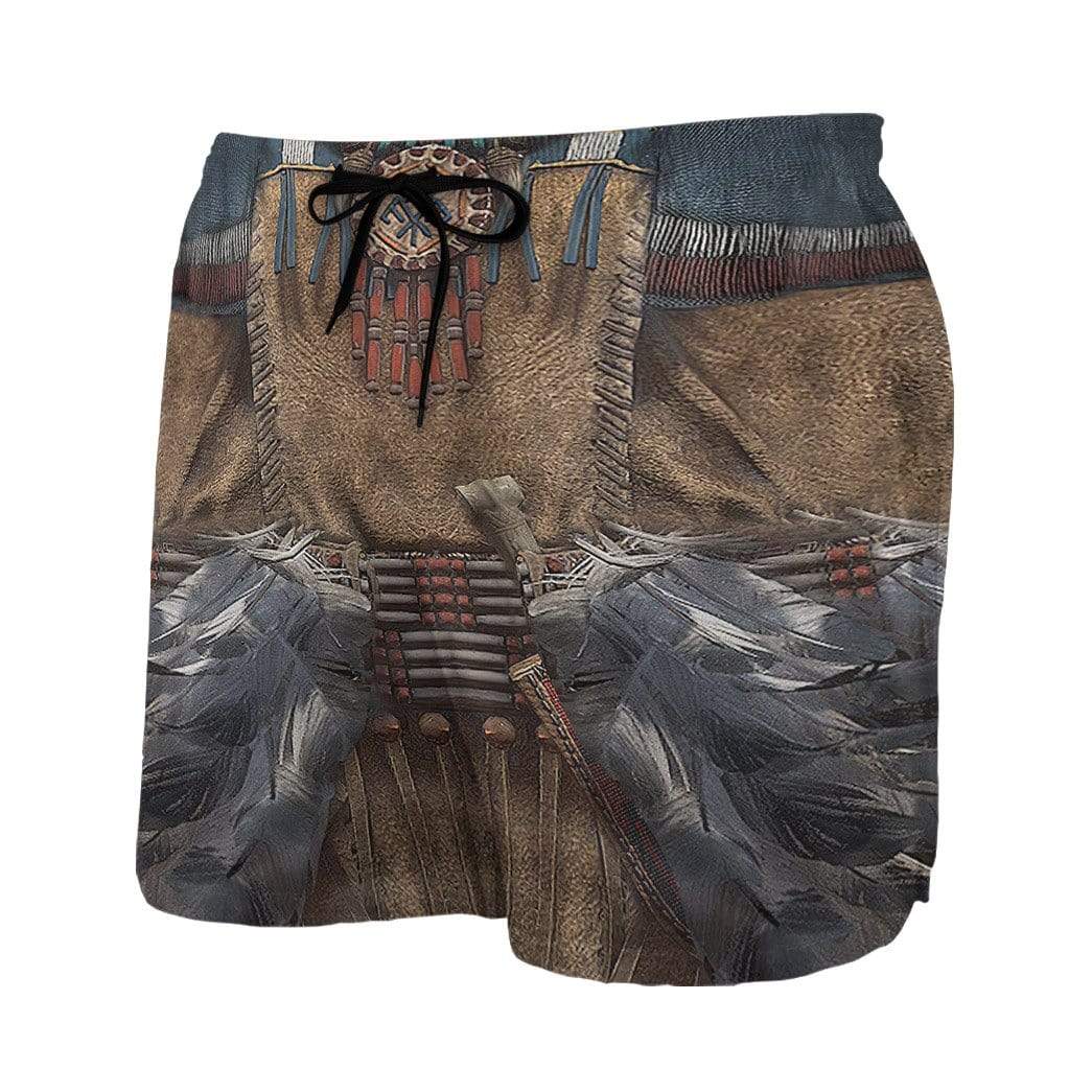 Gearhumans 3D Native American Custom Beach Shorts Swim Trunks GV28078 Men Shorts